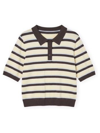 πόλο με κοντά μανίκια aware polo oline - chocolate