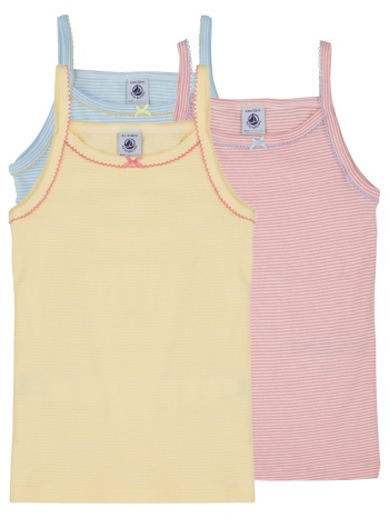 αμάνικα/t-shirts χωρίς μανίκια petit bateau 3 chemises