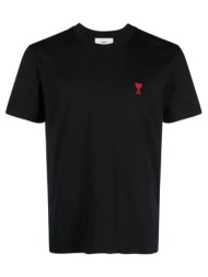 t-shirt με κοντά μανίκια ami paris t-shirt bfuts001.724.001 black |