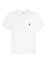 t-shirt με κοντά μανίκια ami paris t-shirt hts346.724.100 white |