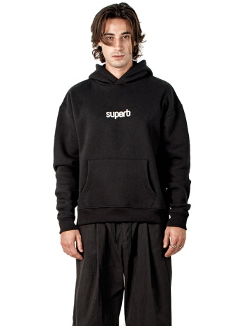 t-shirt με κουκούλα superb 1982 sprb6500-black |