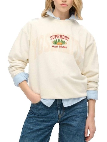 αθλητικό t-shirt superdry travel souvenir loose |