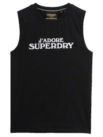 αμάνικα/t-shirts χωρίς μανίκια superdry débardeur sport