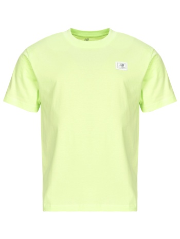 t-shirt με κοντά μανίκια new balance woven label t-shirt