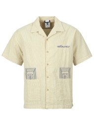 πουκάμισο με κοντά μανίκια element seersucker embroidery s