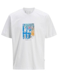t-shirt με κοντά μανίκια jack & jones 12273494 brightwhite |