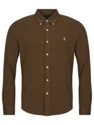 πουκάμισο με μακριά μανίκια polo ralph lauren chemise ajustee col boutonne en polo featherweight