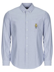 πουκάμισο με μακριά μανίκια polo ralph lauren chemise coupe droite en oxford