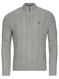 πουλόβερ polo ralph lauren pull demi zip en maille torsadee