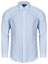 πουκάμισο με μακριά μανίκια polo ralph lauren chemise rayee coupe droite en lin