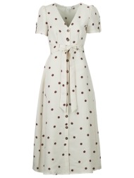 μακριά φορέματα vero moda vmjoan s/s 7/8 shirt dress