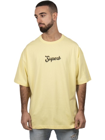 t-shirt με κοντά μανίκια superb 1982 sprbca-2205-yellow |