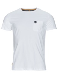 t-shirt με κοντά μανίκια timberland ss dunstan river pocket tee slim |