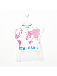 t-shirt με κοντά μανίκια desigual 20sgtk23-1015 |