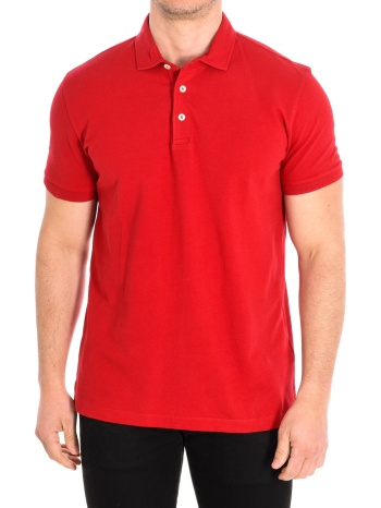 πόλο με κοντά μανίκια cafe` coton red-polosmc |
