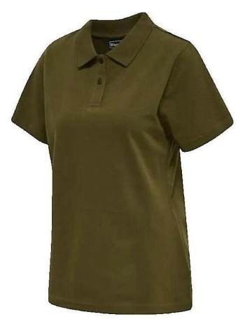 πόλο με κοντά μανίκια hummel polo stretch vert olive femme |