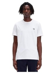 t-shirts & polos fred perry t-shirt ringer col rond blanc |