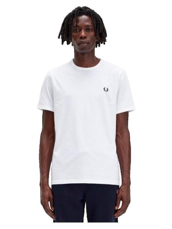 t-shirts & polos fred perry t-shirt ringer col rond blanc |