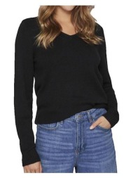 πουλόβερ vila pull col en v confort quotidien noir |