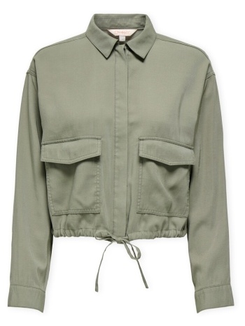 παλτό only aris life jacket - smokey olive |