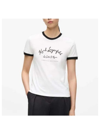 t-shirt με κοντά μανίκια karl lagerfeld camisetas mujer σε προσφορά