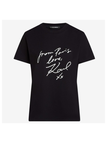 t-shirt με κοντά μανίκια karl lagerfeld camisetas mujer σε προσφορά