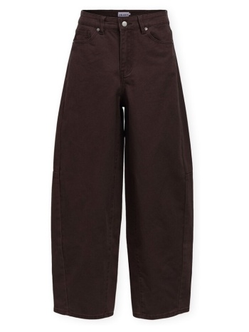 φαρδιά τζιν object moji elsa jeans - seal brown |