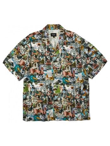 πουκάμισο με κοντά μανίκια huf chemise from the road ss |