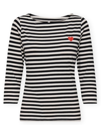 μπλουζάκια με μακριά μανίκια only noos top fifi life 