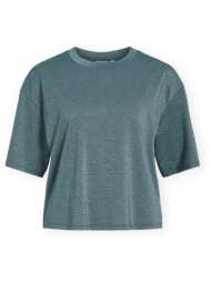 t-shirt με κοντά μανίκια vila t-shirt luxi - atlantic deep |