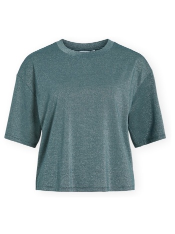 t-shirt με κοντά μανίκια vila t-shirt luxi - atlantic deep |