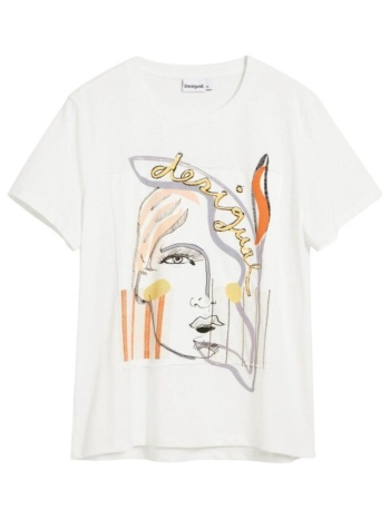 t-shirt με κοντά μανίκια desigual 26swtk51 |