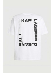t-shirt με κοντά μανίκια karl lagerfeld camisetas hombre modèle reg back frame tee |