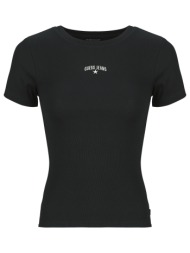 t-shirt με κοντά μανίκια guess gj ss cn rib embro