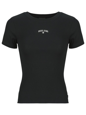 t-shirt με κοντά μανίκια guess gj ss cn rib embro