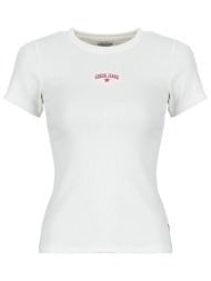 t-shirt με κοντά μανίκια guess gj ss cn rib embro