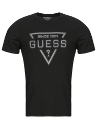 t-shirt με κοντά μανίκια guess ss bsc painted triangle tee