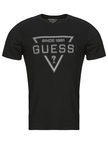 t-shirt με κοντά μανίκια guess ss bsc painted triangle tee