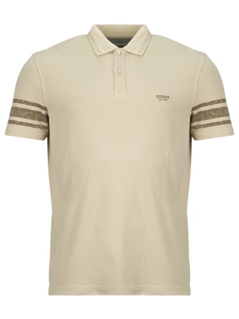 πόλο με κοντά μανίκια guess ss washed printed polo