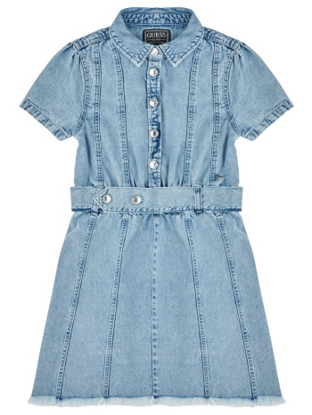 κοντά φορέματα guess cotton light denim