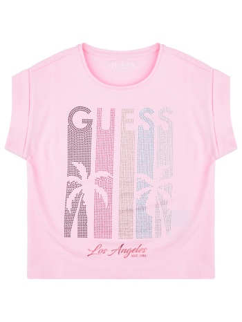 t-shirt με κοντά μανίκια guess midi boxy ss t-shirt