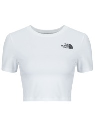 t-shirt με κοντά μανίκια the north face s/s essential cropped slim tee
