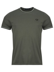 t-shirt με κοντά μανίκια fred perry twin tipped t-shirt