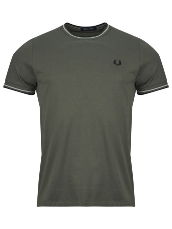 t-shirt με κοντά μανίκια fred perry twin tipped t-shirt