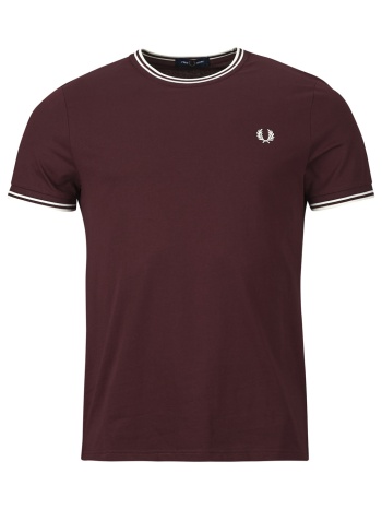 t-shirt με κοντά μανίκια fred perry twin tipped t-shirt