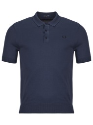 πόλο με κοντά μανίκια fred perry supima cotton knitted shirt