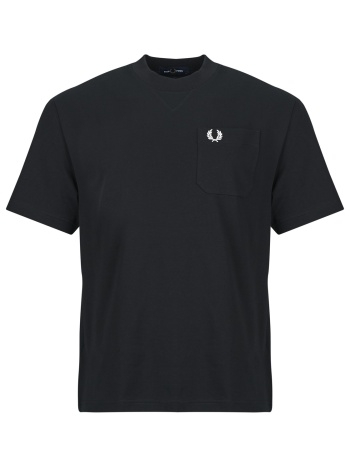 t-shirt με κοντά μανίκια fred perry pocket detail t-shirt