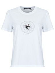 t-shirt με κοντά μανίκια karl lagerfeld ikon rs circle t-shirt