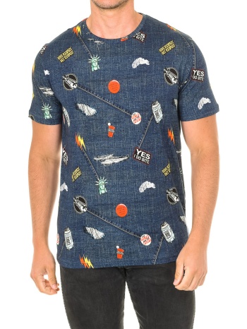 t-shirt με κοντά μανίκια john frank