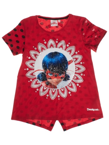 t-shirt με κοντά μανίκια desigual 19sgtkxa-3000 |